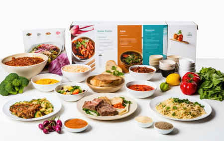 Tailor Made Ready to Cook Package on White Background.の素材