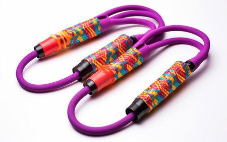 Jump Rope Creation on White Background.の素材