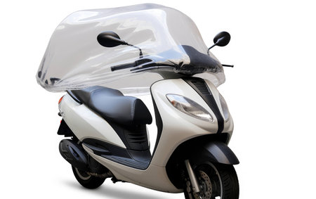Protection Windscreen Extension on White Background.の素材
