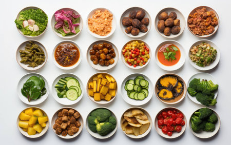 Organic Food Package on White Background.の素材