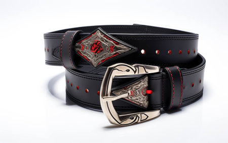 Unique Fitness Belt with Customization on White Background.の素材