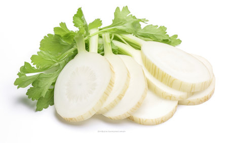 Edible Radish White Backgroundの素材