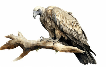Vulture Reflection White Backgroundの素材