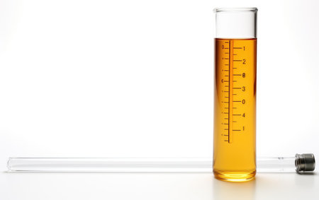Lone Hydrometer in Production White Backgroundの素材
