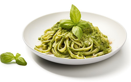 Basil Pesto Bliss White Backgroundの素材