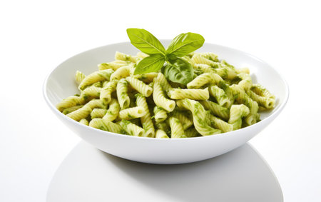 Basil Pesto in Seclusion White Backgroundの素材