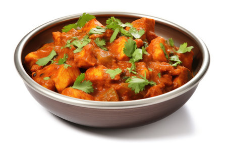 Exclusive Indian Culinary Creation White Backgroundの素材