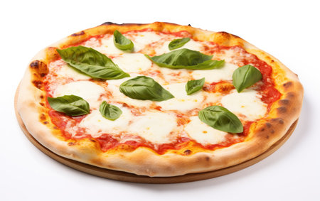 Timeless Pizza Presentation White Backgroundの素材