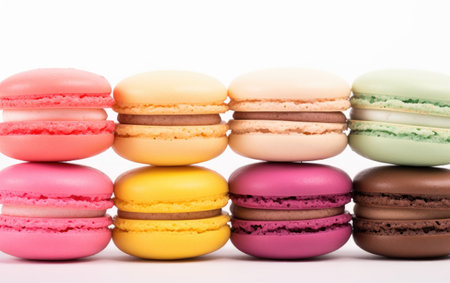 Macarons Focus Snapshot White Backgroundの素材