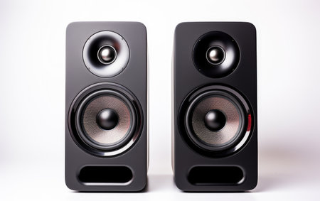 Speakers Focus Snapshot White Backgroundの素材
