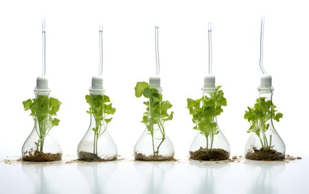Hydroponic Cultivation Hub White Backgroundの素材