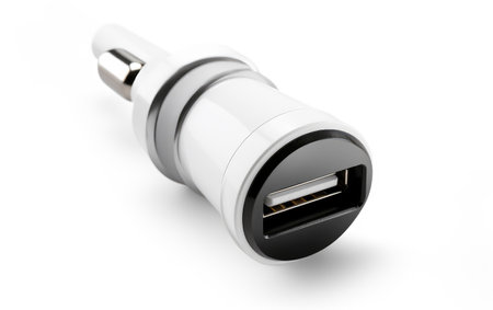 Professional Car Charger White Backgroundの素材
