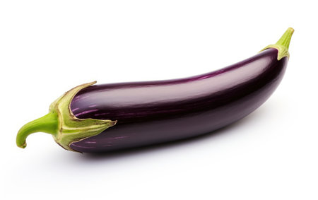Professional Eggplant White Backgroundの素材