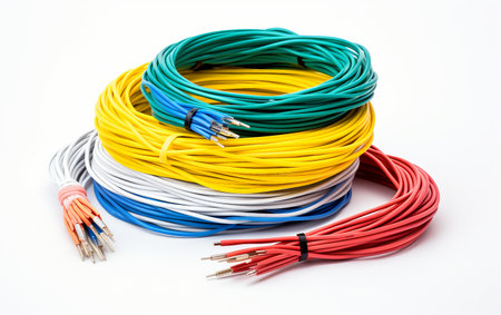 Neat Wiring Solution White Backgroundの素材