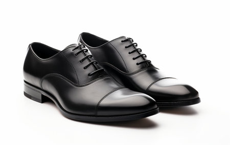 Formal Dress Shoes White Backgroundの素材