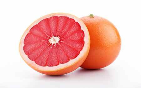 Grapefruit Elegance White Backgroundの素材