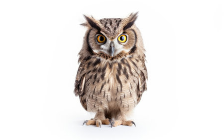 Silent Majesty Owl White Backgroundの素材