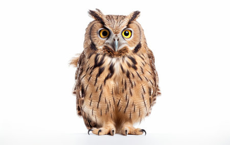 Owl Essence Unveiled White Backgroundの素材