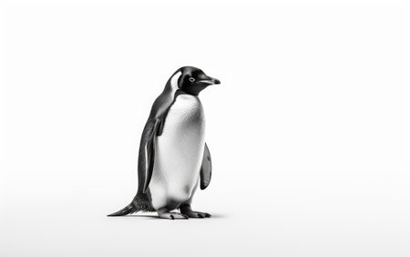 Tuxedo Elegance Penguin Majesty White Backgroundの素材