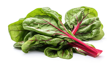 Isolated Swiss Chard White Backgroundの素材