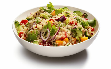 Quinoa Salad White Backgroundの素材