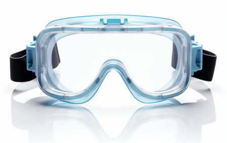 Modern Safety Goggles White Backgroundの素材