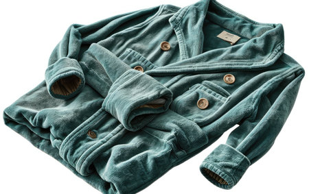 Gray Jacket Resting on White Surface - Minimalistic and Versatile Outerwear Pieceの素材