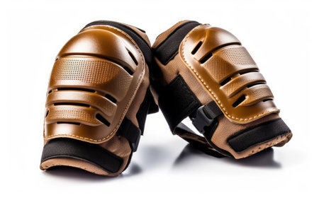 Close Up of Two Gloves on White Background, Protective Hand Coverings for Various Applicationsの素材