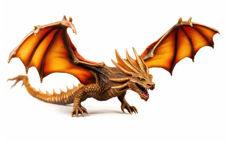 Cartoon Dragon With Wide Open Mouthの素材