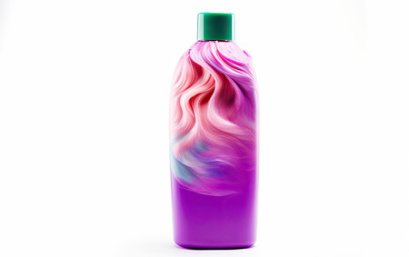 Bottle of Lotion on White Surface for Skin Care and Hydrationの素材