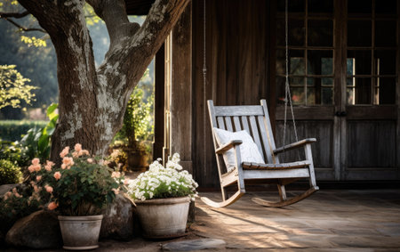 Classic Wooden Rocking Chairの素材