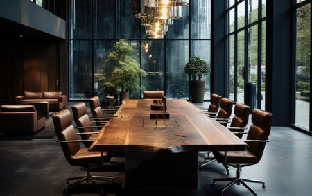 Executive Wood Table Conference Spaceの素材