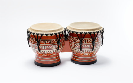 Classic Caxixi Percussion Shaker Isolated on White Backgroundの素材