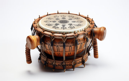 Isolated Classic Rainmaker Percussion on White Backgroundの素材