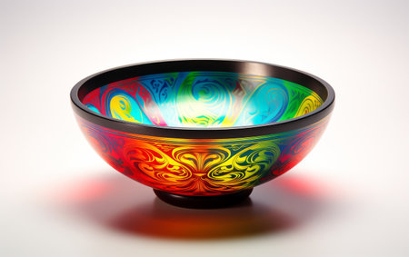 Isolated Colorful Handpan on White Backgroundの素材