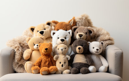 Plush Animal-shaped Novelty Pillow with Soft Velour on White Backgroundの素材