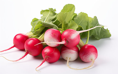 Radishes on transparent Backgroundの素材