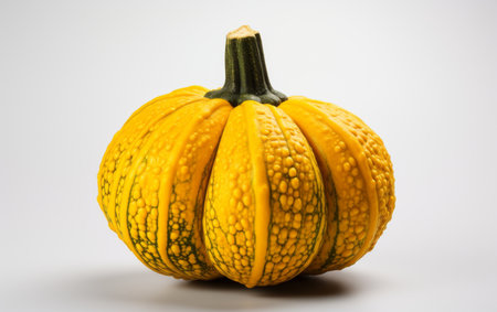 Acorn Squash Presented on White Background Isolated.の素材