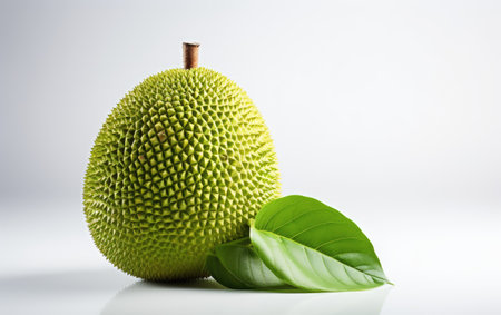 Abundance of Green Fruits With Leaves and Slices in a Colorful Displayの素材