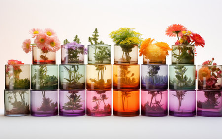 Stackable Set of Transparent Acrylic Potsの素材