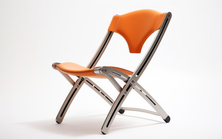 Space-Saving Folding Chair Collection on white backgroundの素材