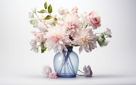 Frosted Glass Vase Isolationの素材