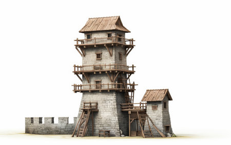 Historical Military Engineering on transparent backgroundの素材