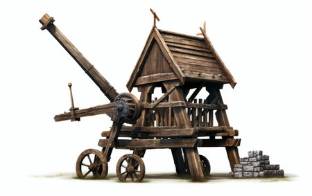Medieval Military Technology on transparent backgroundの素材