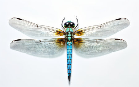 Colorful Dragonfly on transparent backgroundの素材
