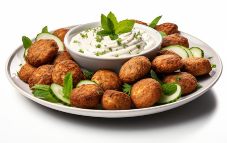 Falafel with Tahini Sauceの素材