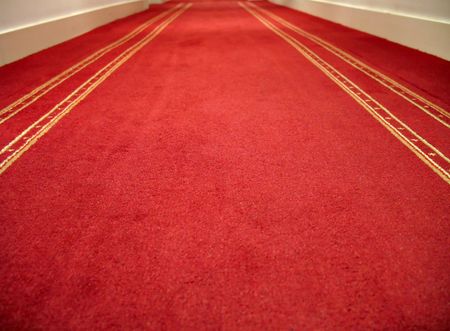 Tappeto rosso per celebrazione, cerimonia, ricevimentoの写真素材