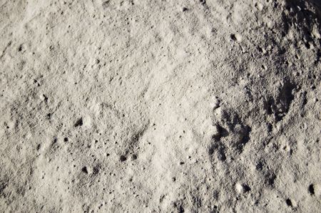 A dusty land seems to be the moon surfaceの写真素材