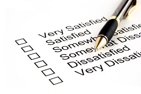 Survey on paperの写真素材