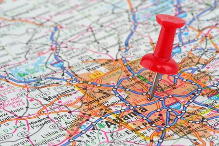 Map of Atlantaの写真素材